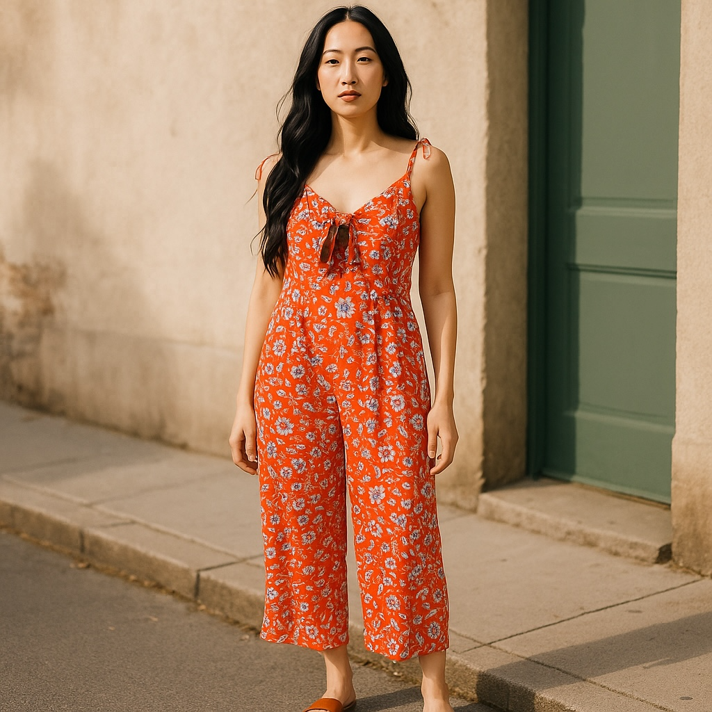 women's floral jumpsuit
