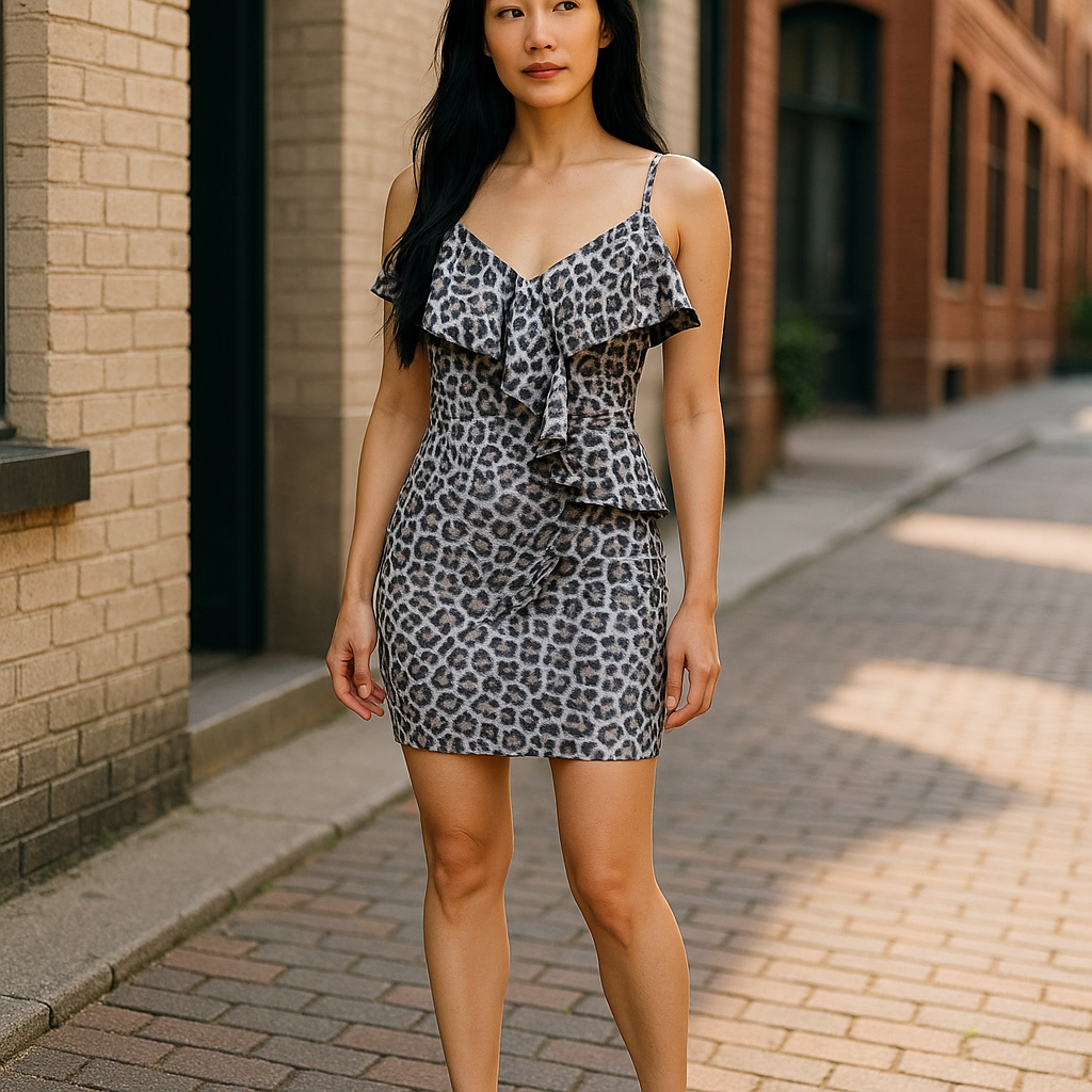 women's dress leopard