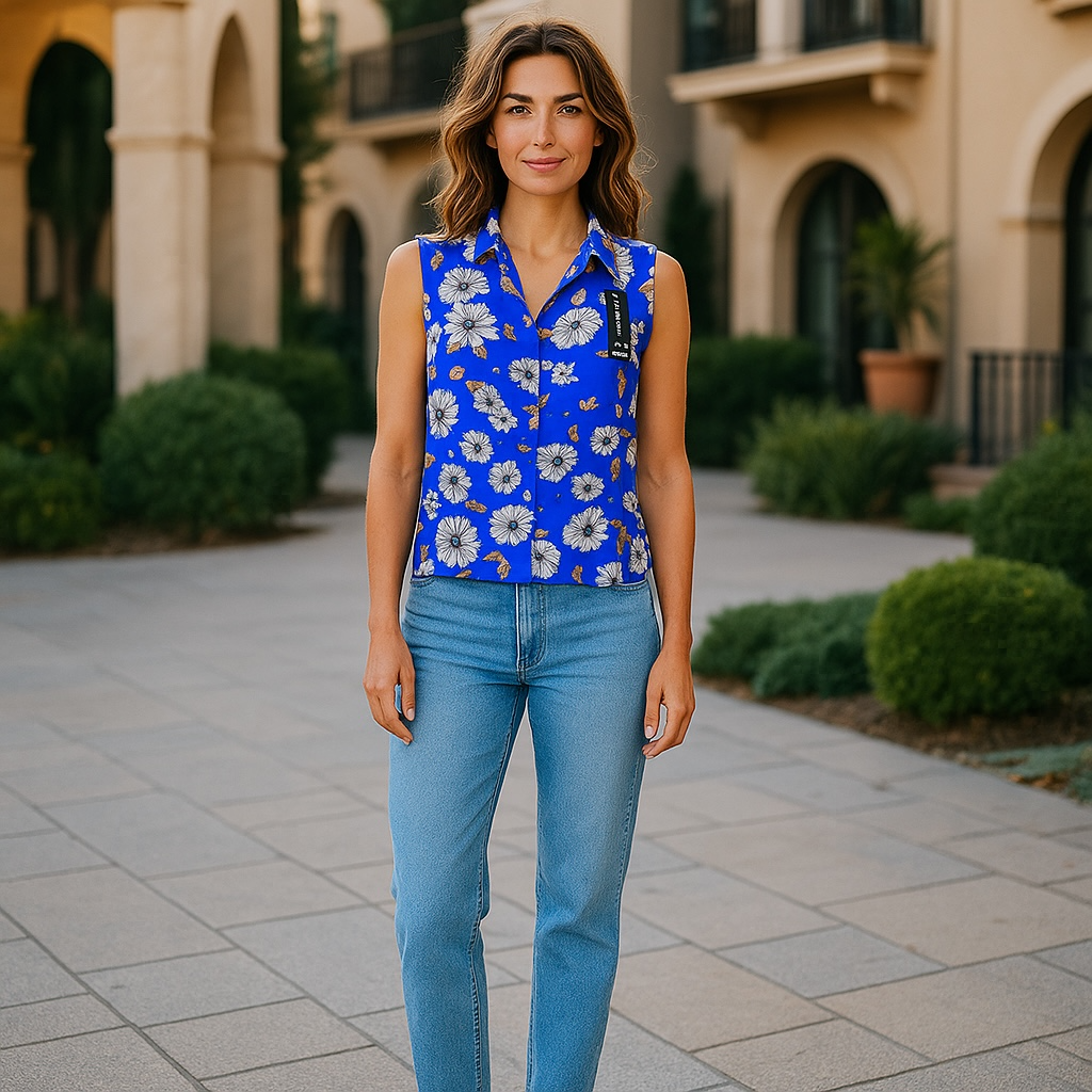 Sleeveless blouse