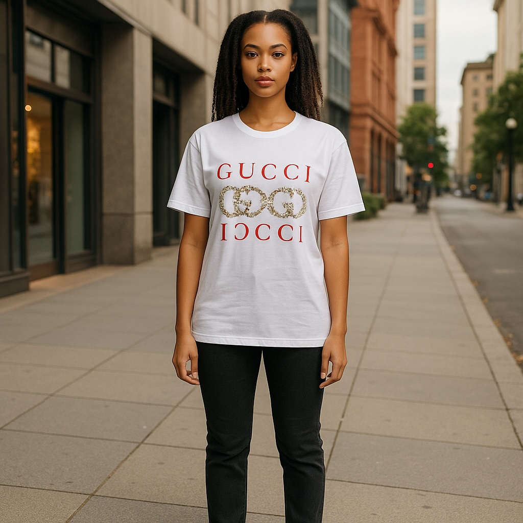 Gucci plain white T-shirt